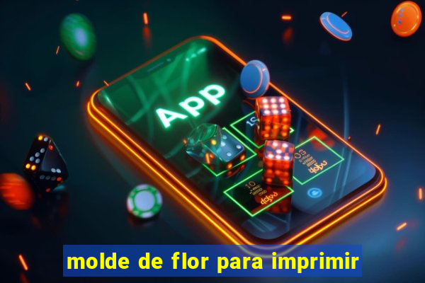 molde de flor para imprimir